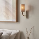 Naomi - Vintage Brass & White Marble Wall Lamp with Linen Shade Naomi - Vintage Brass & White Marble Wall Lamp with Linen Shade