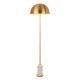 Ambience-114208 - Marble - Brushed Aged Brass & White Marble Floor Lamp