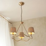 Wriggle - Brushed Aged Brass 3 Light Centre Fitting with Natural Raffia Tapered Shades Wriggle - Brushed Aged Brass 3 Light Centre Fitting with Natural Raffia Tapered Shades