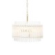 - Louise - Brushed Aged Brass 3 Light Pendant with Clear Ribbed Glass Rods Ambience-114214 - Louise - Brushed Aged Brass 3 Light Pendant with Clear Ribbed Glass Rods