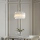 - Louise - Brushed Aged Brass 3 Light Pendant with Clear Ribbed Glass Rods Ambience-114214 - Louise - Brushed Aged Brass 3 Light Pendant with Clear Ribbed Glass Rods