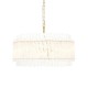 Ceiling Lights - Louise - Brushed Aged Brass 5 Light Pendant with Clear Ribbed Glass Rods Ambience-114215 - Louise - Brushed Aged Brass 5 Light Pendant with Clear Ribbed Glass Rods