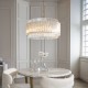 Ceiling Lights - Louise - Brushed Aged Brass 5 Light Pendant with Clear Ribbed Glass Rods Ambience-114215 - Louise - Brushed Aged Brass 5 Light Pendant with Clear Ribbed Glass Rods