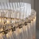 Ceiling Lights - Louise - Brushed Aged Brass 5 Light Pendant with Clear Ribbed Glass Rods Ambience-114215 - Louise - Brushed Aged Brass 5 Light Pendant with Clear Ribbed Glass Rods