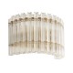 - Louise - Brushed Aged Brass 2 Light Wall Lamp with Clear Ribbed Glass Rods Ambience-114217 - Louise - Brushed Aged Brass 2 Light Wall Lamp with Clear Ribbed Glass Rods