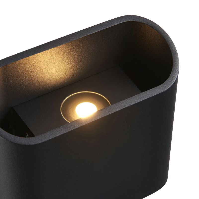 Outdoor - Nocula - Matt Black Up & Down CCT Wall Lamp Saxby-114574 - Nocula - Matt Black Up & Down CCT Wall Lamp