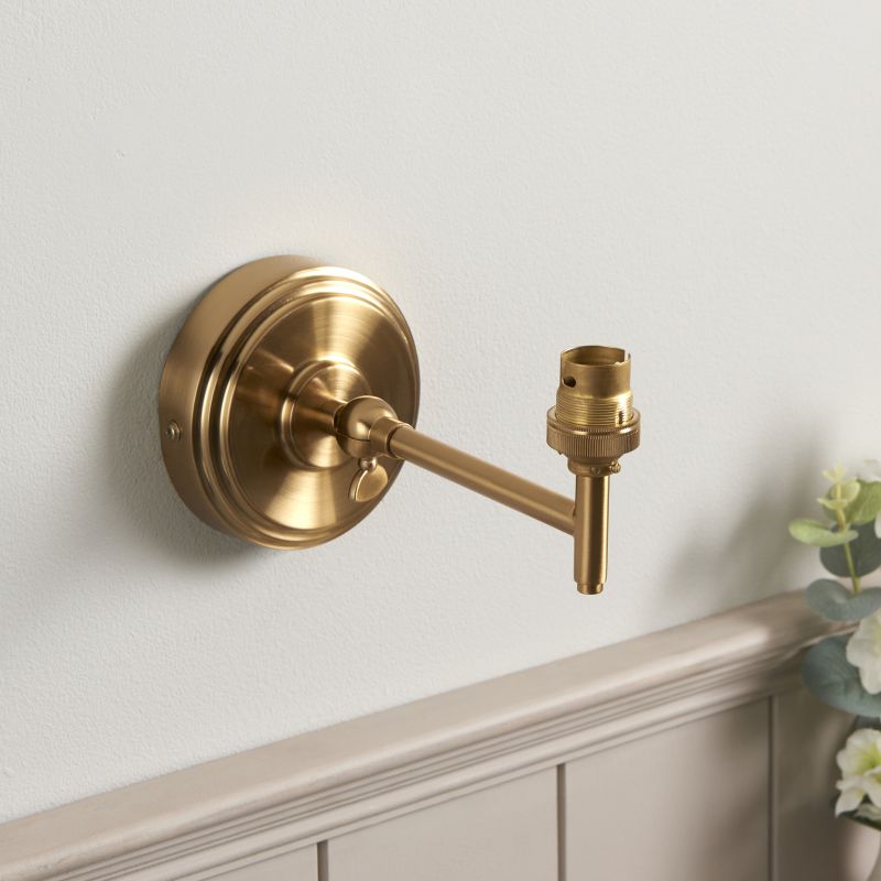 Endon-115073 - Step - Base Only - Aged Brass Wall Lamp