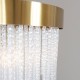 - Anistoria - Brushed Aged Brass 5 Light Pendant with Twisted Clear Rods Endon-115346 - Anistoria - Brushed Aged Brass 5 Light Pendant with Twisted Clear Rods