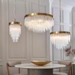 Anistoria - Brushed Aged Brass 5 Light Pendant with Twisted Clear Rods Anistoria - Brushed Aged Brass 5 Light Pendant with Twisted Clear Rods