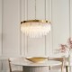 - Anistoria - Brushed Aged Brass 9 Light Pendant with Twisted Clear Rods Endon-115347 - Anistoria - Brushed Aged Brass 9 Light Pendant with Twisted Clear Rods