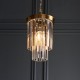Endon-115455 - Conaston - Brushed Aged Brass Pendant with Crystal