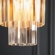 Endon-115455 - Conaston - Brushed Aged Brass Pendant with Crystal