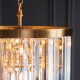 - Conaston - Brushed Aged Brass 4 Light Chandelier with Crystal Endon-115456 - Conaston - Brushed Aged Brass 4 Light Chandelier with Crystal