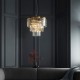 - Conaston - Brushed Aged Brass 7 Light Chandelier with Crystal Endon-115457 - Conaston - Brushed Aged Brass 7 Light Chandelier with Crystal