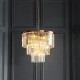 - Conaston - Brushed Aged Brass 7 Light Chandelier with Crystal Endon-115457 - Conaston - Brushed Aged Brass 7 Light Chandelier with Crystal