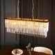 - Conaston - Brushed Aged Brass 4 Light over Island Fitting with Crystal Endon-115950 - Conaston - Brushed Aged Brass 4 Light over Island Fitting with Crystal