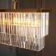 - Conaston - Brushed Aged Brass 4 Light over Island Fitting with Crystal Endon-115950 - Conaston - Brushed Aged Brass 4 Light over Island Fitting with Crystal