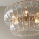 - Montrose - Brushed Aged Brass 6 Light Pendant with Decorative Glass Endon-116976 - Montrose - Brushed Aged Brass 6 Light Pendant with Decorative Glass