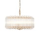 Ceiling Lights - Valentina - Brushed Aged Brass 5 Light Pendant with Clear Glass Rods Endon-117515 - Valentina - Brushed Aged Brass 5 Light Pendant with Clear Glass Rods