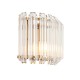 - Valentina - Brushed Aged Brass Wall Lamp with Clear Glass Rods Endon-117516 - Valentina - Brushed Aged Brass Wall Lamp with Clear Glass Rods