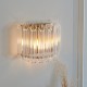 - Valentina - Brushed Aged Brass Wall Lamp with Clear Glass Rods Endon-117516 - Valentina - Brushed Aged Brass Wall Lamp with Clear Glass Rods