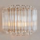 - Valentina - Brushed Aged Brass Wall Lamp with Clear Glass Rods Endon-117516 - Valentina - Brushed Aged Brass Wall Lamp with Clear Glass Rods
