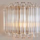 - Valentina - Brushed Aged Brass Wall Lamp with Clear Glass Rods Endon-117516 - Valentina - Brushed Aged Brass Wall Lamp with Clear Glass Rods