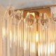 - Valentina - Brushed Aged Brass Wall Lamp with Clear Glass Rods Endon-117516 - Valentina - Brushed Aged Brass Wall Lamp with Clear Glass Rods