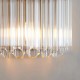 - Valentina - Brushed Aged Brass Wall Lamp with Clear Glass Rods Endon-117516 - Valentina - Brushed Aged Brass Wall Lamp with Clear Glass Rods