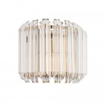 Valentina - Brushed Aged Brass Wall Lamp with Clear Glass Rods Valentina - Brushed Aged Brass Wall Lamp with Clear Glass Rods