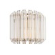 - Valentina - Brushed Aged Brass Wall Lamp with Clear Glass Rods Endon-117516 - Valentina - Brushed Aged Brass Wall Lamp with Clear Glass Rods