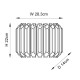- Valentina - Brushed Aged Brass Wall Lamp with Clear Glass Rods Endon-117516 - Valentina - Brushed Aged Brass Wall Lamp with Clear Glass Rods