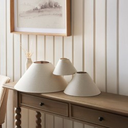 Avalon - Shade Only - 22 cm Natural Linen Shade Avalon - Shade Only - 22 cm Natural Linen Shade
