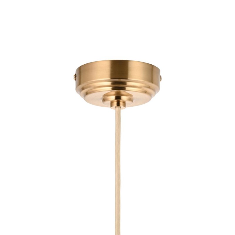 Endon-117667 - Eltham - Brushed Aged Brass Suspension B22 with Natural Cable