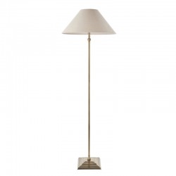 Lille - Antique Brass Floor Lamp with Natural Linen Shade Lille - Antique Brass Floor Lamp with Natural Linen Shade