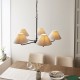 - Lille - Matt Black 5 Light Centre Lamp with Natural Linen Shade Endon-117832 - Lille - Matt Black 5 Light Centre Lamp with Natural Linen Shade
