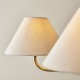 Endon-117833 - Lille - Antique Brass 5 Light Centre Lamp with Natural Linen Shade