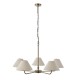 Endon-117833 - Lille - Antique Brass 5 Light Centre Lamp with Natural Linen Shade