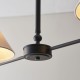 - Lille - Matt Black 2 Light over Island Fitting with Natural Linen Shade Endon-117834 - Lille - Matt Black 2 Light over Island Fitting with Natural Linen Shade