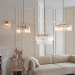 Karine - Brushed Aged Brass 5 Light Pendant with Clear Textured Glass Panels Karine - Brushed Aged Brass 5 Light Pendant with Clear Textured Glass Panels