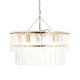 - Karine - Brushed Aged Brass 5 Light Pendant with Clear Textured Glass Panels Endon-118469 - Karine - Brushed Aged Brass 5 Light Pendant with Clear Textured Glass Panels