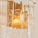 - Karine - Brushed Aged Brass Wall Lamp with Clear Textured Glass Panels Endon-118470 - Karine - Brushed Aged Brass Wall Lamp with Clear Textured Glass Panels