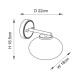 - Jacob - Warm Brass Wall Lamp with Clear Bubble Glass Endon-118509 - Jacob - Warm Brass Wall Lamp with Clear Bubble Glass