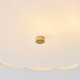 Endon-118591 - Serene - Brushed Aged Brass 2 Light Semi Flush with Vintage White Cotton