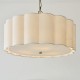 Endon-118592 - Serene - Brushed Aged Brass 3 Light Pendant with Vintage White Cotton
