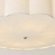 Endon-118593 - Serene - Brushed Aged Brass 6 Light Pendant with Vintage White Cotton