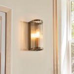 Ridgeton - Antique Brass Wall Lamp with Ribbed Glass Ridgeton - Antique Brass Wall Lamp with Ribbed Glass