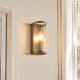 - Ridgeton - Antique Brass Wall Lamp with Ribbed Glass Endon-118596 - Ridgeton - Antique Brass Wall Lamp with Ribbed Glass