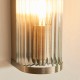 - Ridgeton - Antique Brass Wall Lamp with Ribbed Glass Endon-118596 - Ridgeton - Antique Brass Wall Lamp with Ribbed Glass