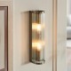 - Ridgeton - Antique Brass 2 Light Wall Lamp with Ribbed Glass Endon-118597 - Ridgeton - Antique Brass 2 Light Wall Lamp with Ribbed Glass
